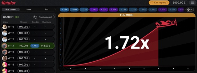 Играть в Aviator через 1win на деньги